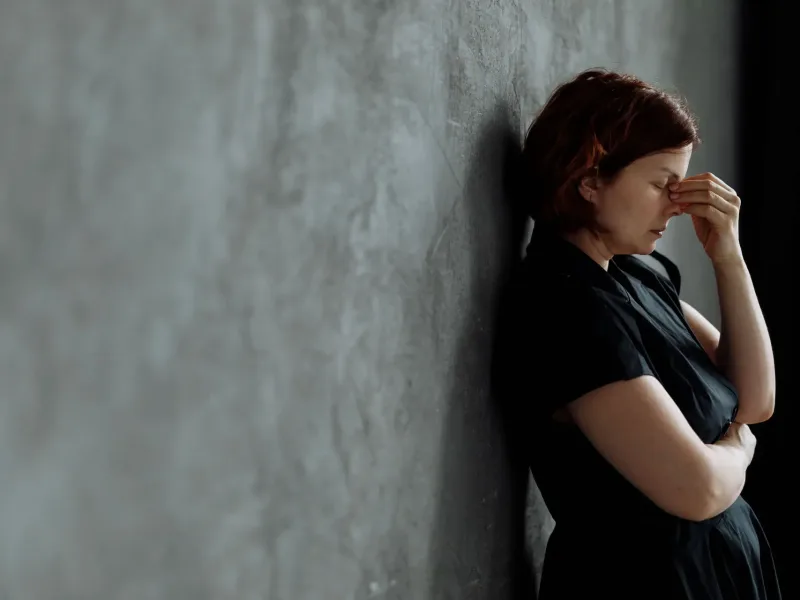 Anxious woman